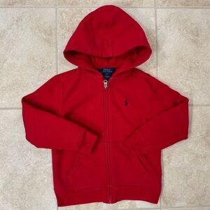 Polo Ralph Lauren Boys' Cotton Fleece Zip Up Hoodie
Size: 6
Color: Red
